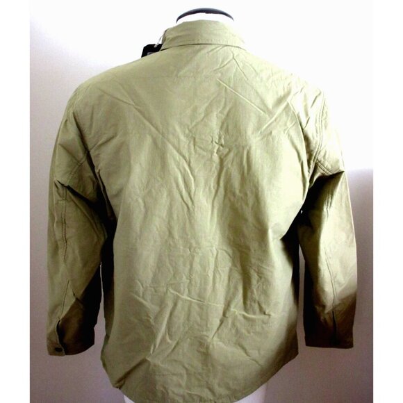 OOBE Brand Men's Eades Snap Front Overshirt Buckwheat Light Brown NWT - Picture 6 of 7